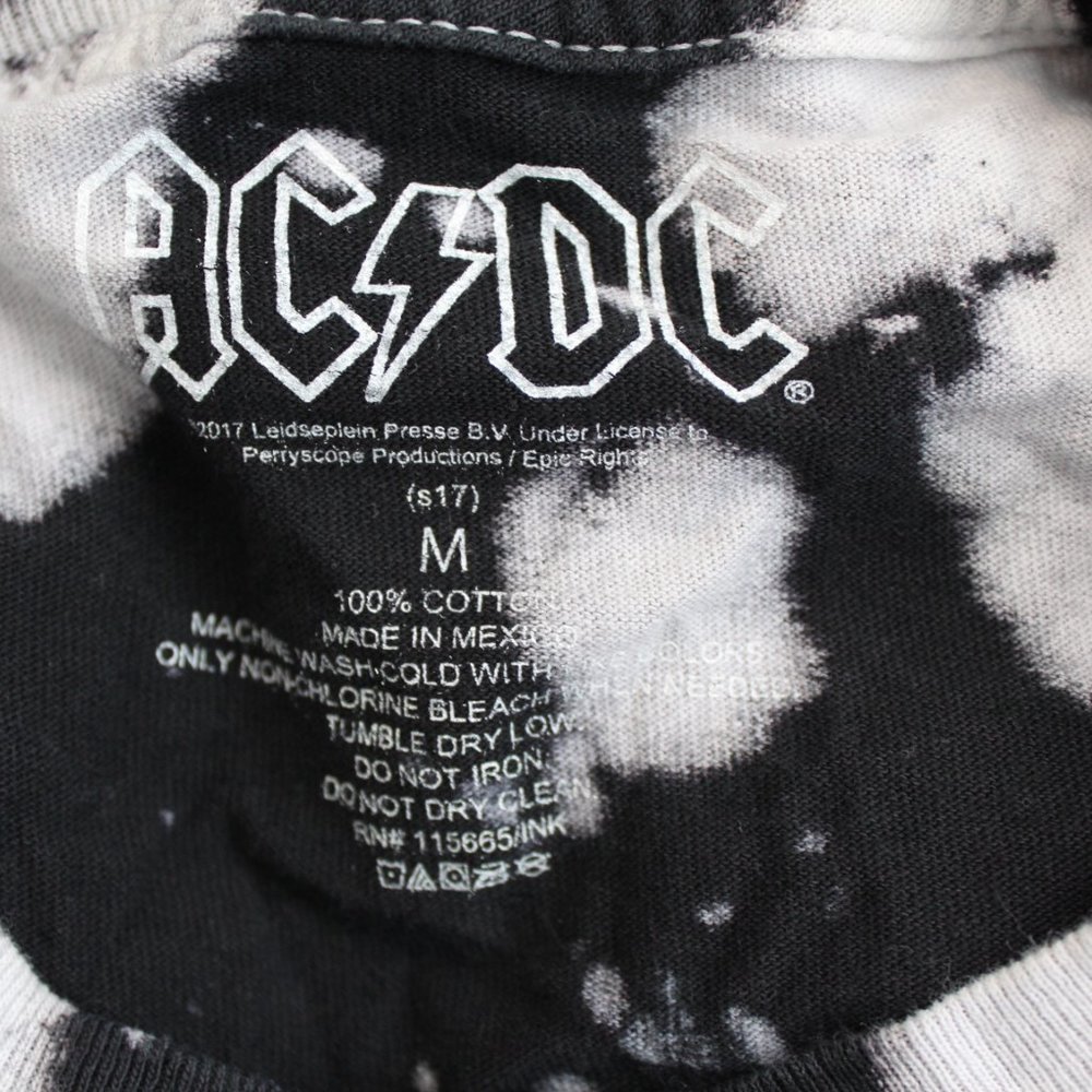ACDC BALLBREAKER BLEACH WASH T-SHIRT WITH BLUE PRINT SIZE MEDIUM - Picture 4 of 7